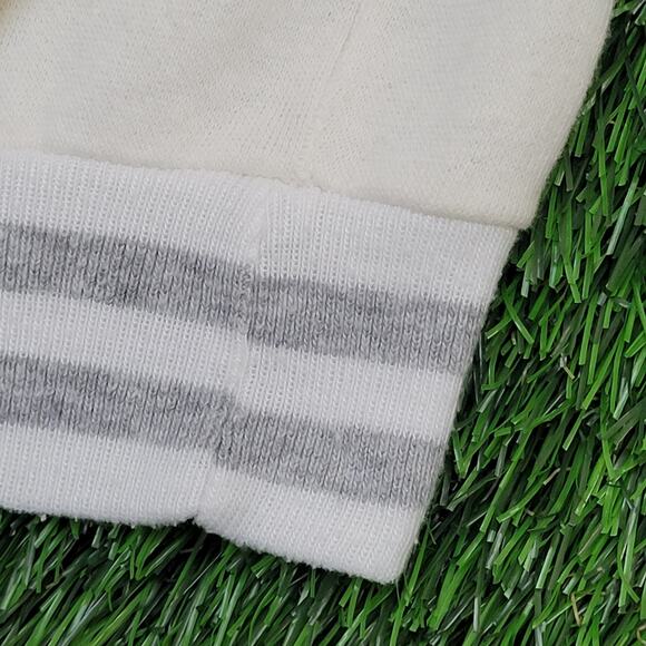 Vintage 90s MOD Sweatshirt Womens XL 23x23 Boxy White Gray - Picture 8 of 10